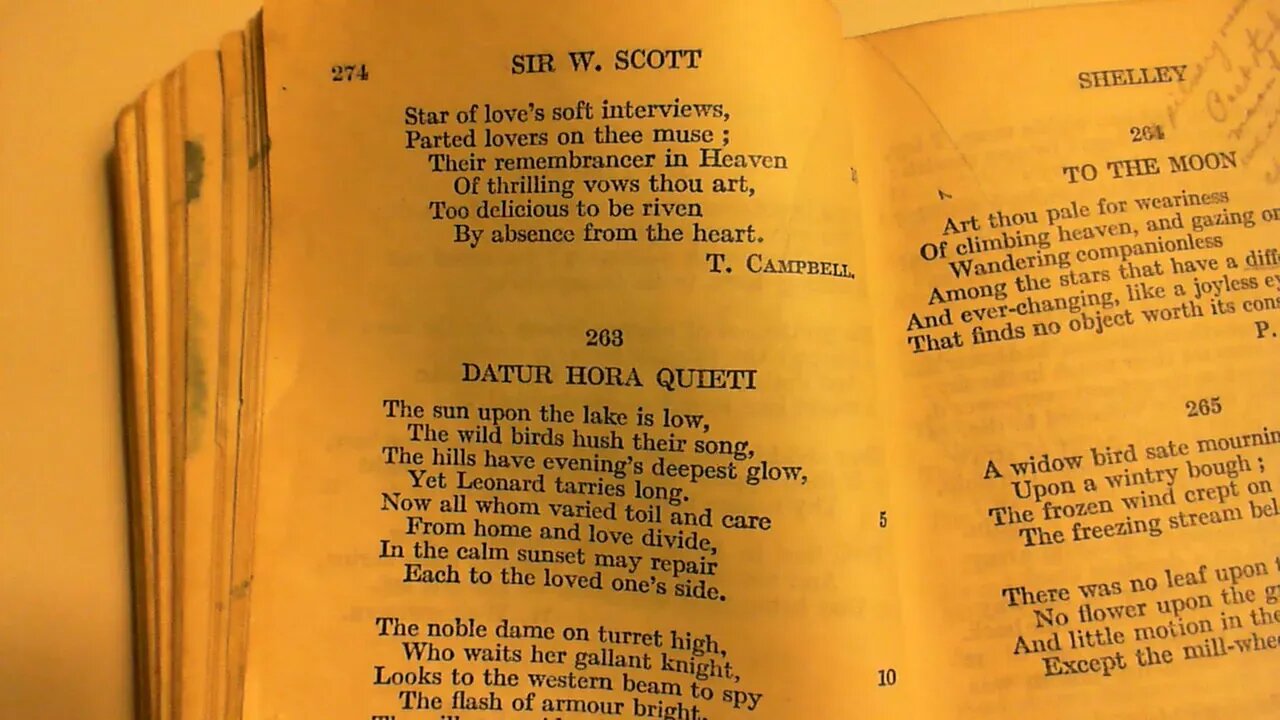 Datur Hora Quieti - Sir W. Scott