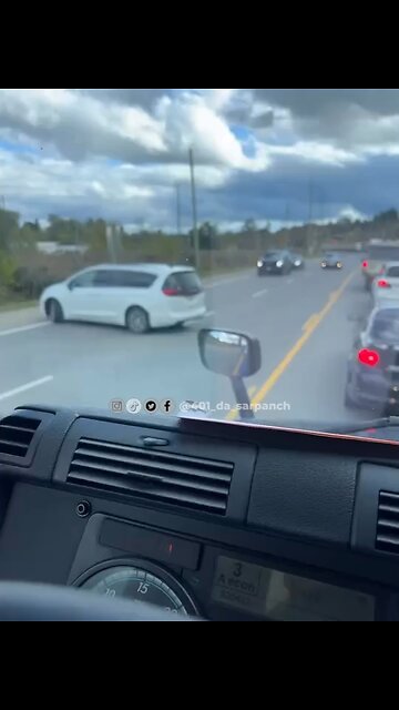 Confused Driver In Vaughan Ontario