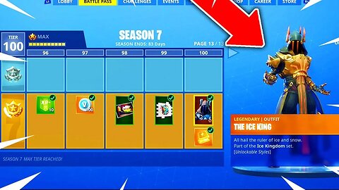 *NEW* FORTNITE SEASON 7 TIER 100 MAX BATTLE PASS SHOWCASE! (Fortnite: Battle Royale)