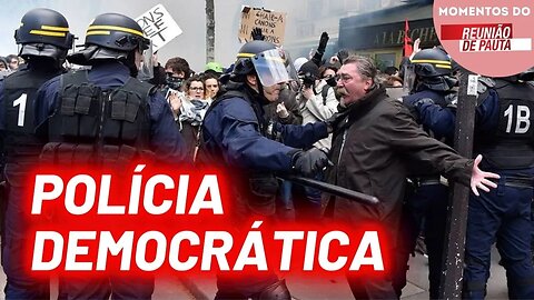 Exemplo de democracia imperialista é porrada no trabalhador | Momentos Reunião de Pauta