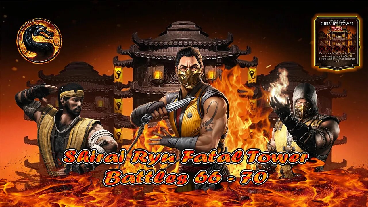 MK Mobile. Shirai Ryu Fatal Tower Battles 66 - 70 Mortal Kombat