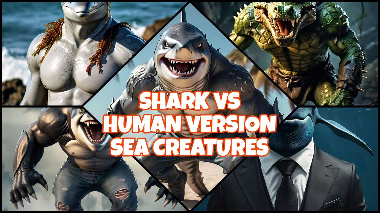 Shark Vs Sea Creatures Human Version