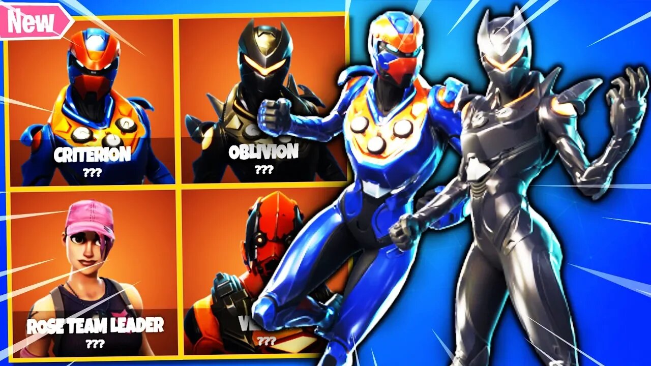 *NEW* LEAKED "OBLIVION SKIN!" FORTNITE NEW CRITERION SKIN, VERTEX SKIN, FIREWORK TEAM LEADER & MORE!