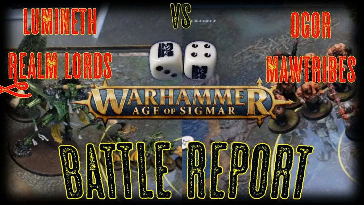 Lumineth Realm Lords vs Ogor Mawtribes Warhammer Age of Sigmar Gameplay