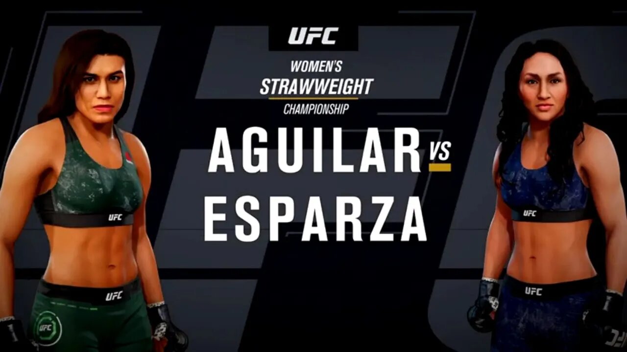 EA Sports UFC 3 Gameplay Carla Esparza vs Jessica Aguilar