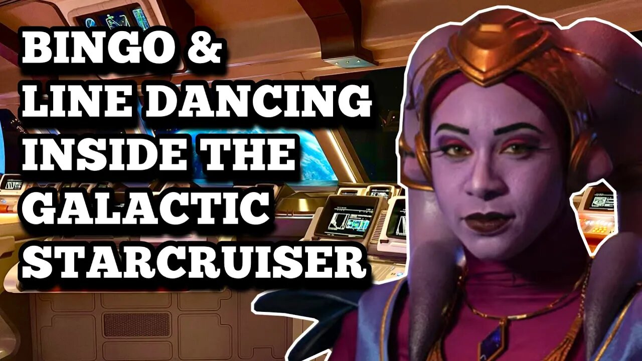 Inside The Galactic Starcruiser Clips of Space Bingo & Line Dancing