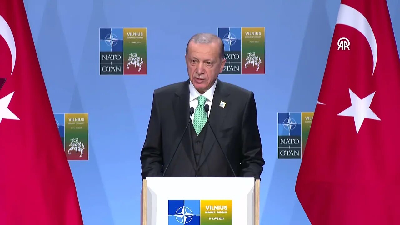 President Erdogan held a press conference after the NATO Summit