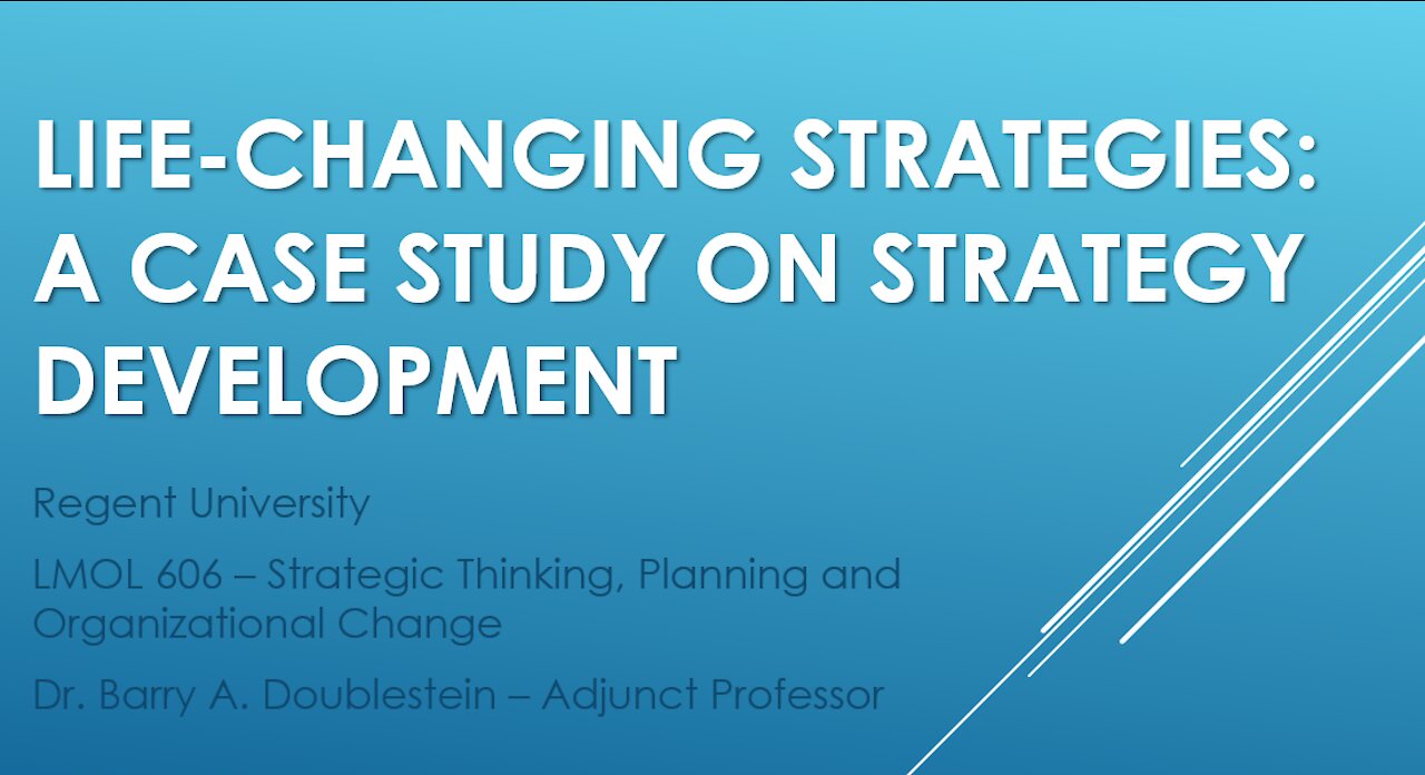 A Case Study On Strategy Development - Period Two