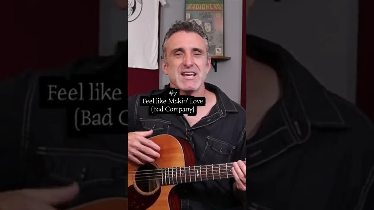 Feel like makin’ love by Bad company is great for learning chord triads #shorts