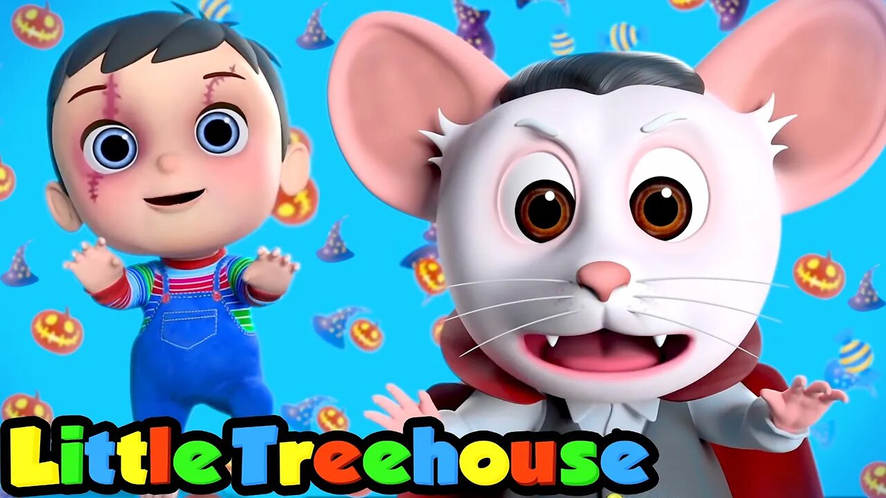 Knock Knock Trick or Treat | Halloween Songs | Spooky Cartoon | Nursery Rhymes - Little Treehouse