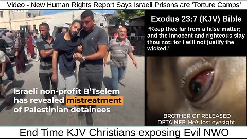 Video - New Human Rights Report Says Israeli Prisons are ‘Torture Camps’