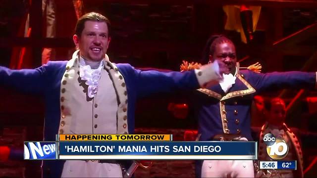 'Hamilton' mania reaches San Diego