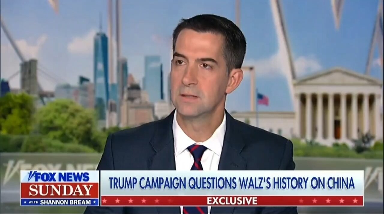 Sen Tom Cotton: Harris and Walz Have A Terrible Record On China