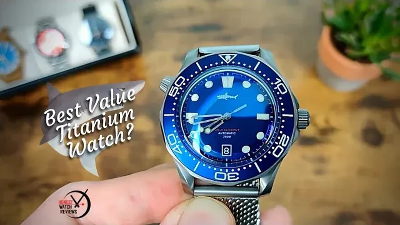 🌊 Titanium Heimdallr Sea Ghost Omega Seamaster NTTD Homage 👻 Honest Watch Review #HWR