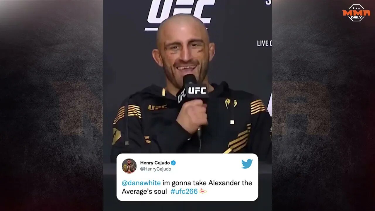 Alex Volkanovski: “F**k, Henry Cejudo, I’ll squash the little germ.”