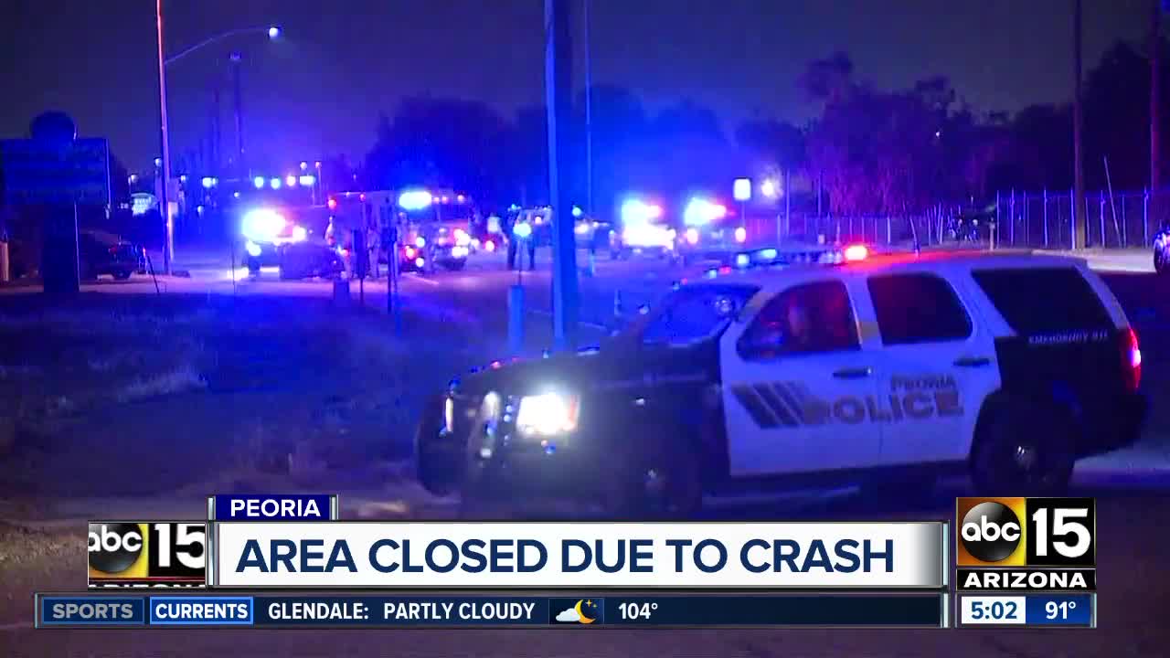 Peoria police investigating crash at 85th/Northern avenues