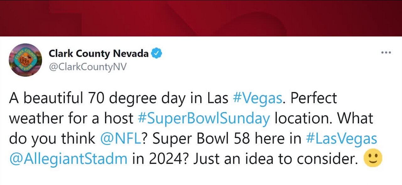 Clark County floats idea of Super Bowl Las Vegas 2024