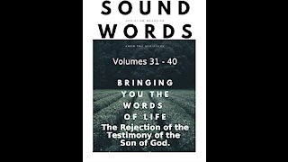 Sound Words, The Rejection of the Testimony of the Son of God