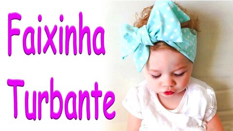 Como Fazer Faixinha Turbante de Natal para Bebê