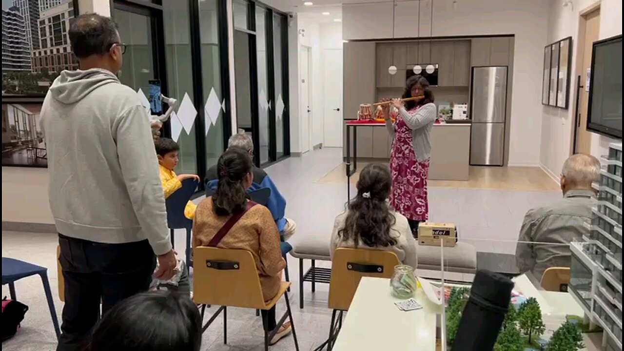 Played Bansuri on Open Mike Saturday, September 28, 2024, evening. (ending clip here.)
