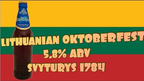 Lithuanian Oktoberfest Svturys Marzen 5.8% ABV UAB Švyturys - Utenos alus #lithuania