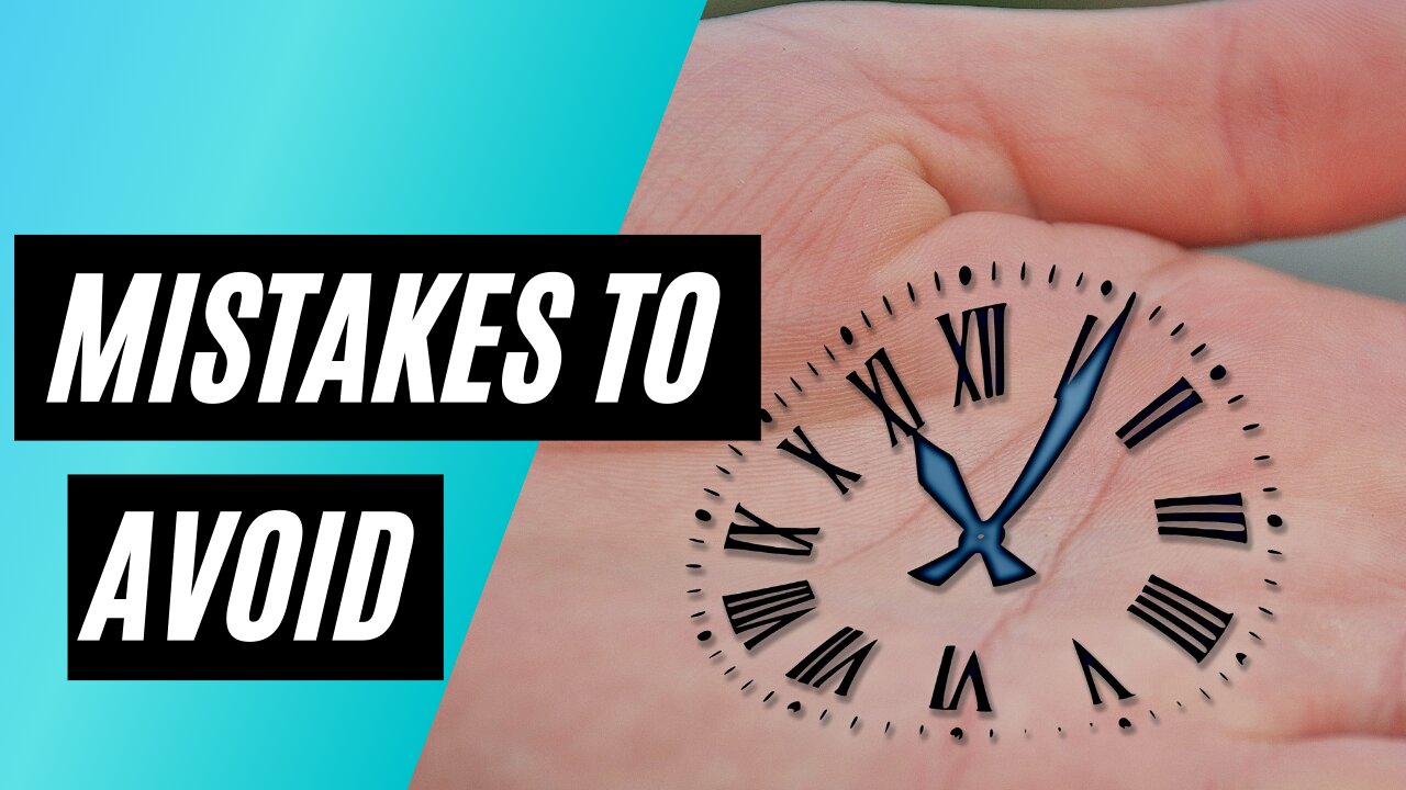 Common Time Management Mistakes To Avoid