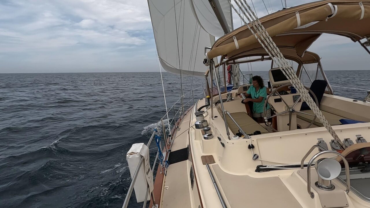 Some Sailing Across Lake Michigan to Frankfort