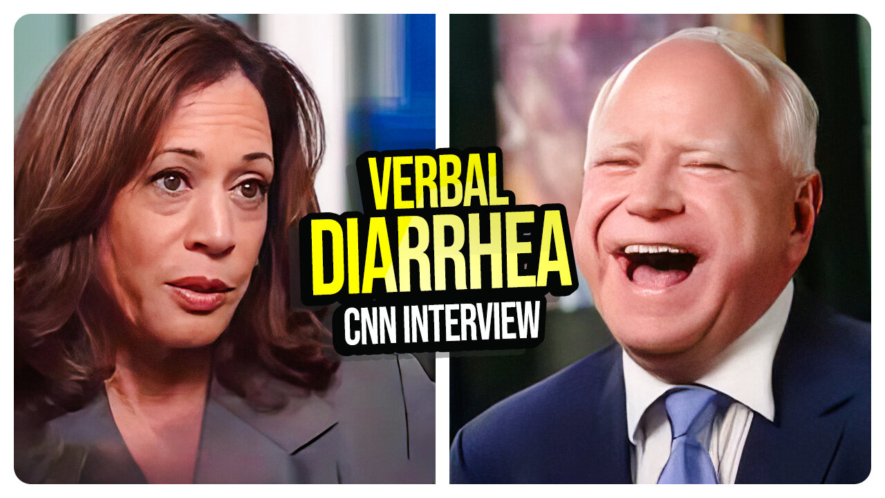 Kamala Harris & Tim Walz DISASTER of an Interview on CNN - VERBAL DIARRHEA! Viva Frei Analysis