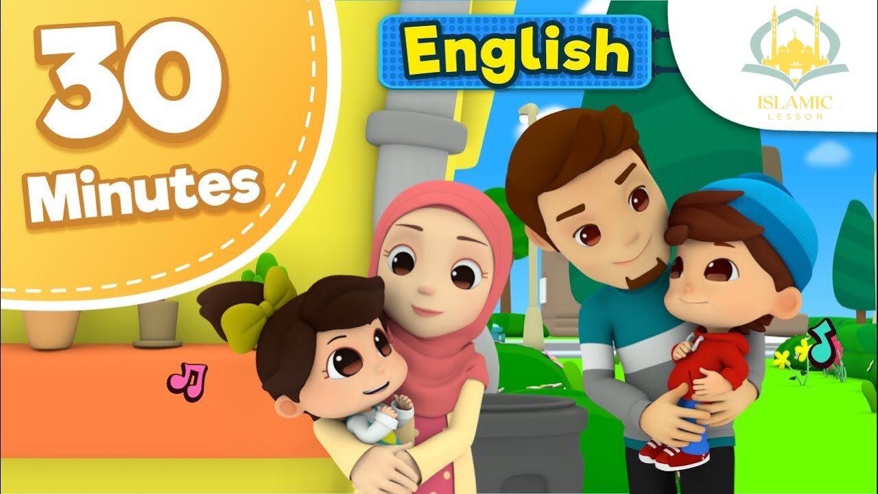 Omar & Hana 30 minutes Compilation | Islamic Cartoon For Kids | Nasheed for Children