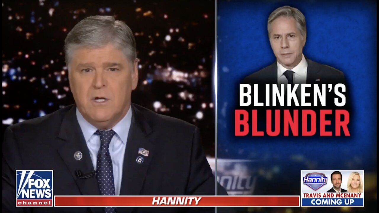 Hannity rips Blinken for criticizing Taliban's lack of inclusivity: How stupid are you?'