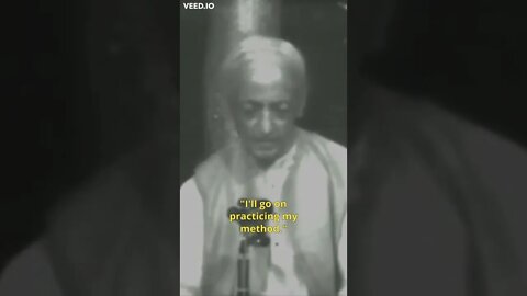 MEDITATION 'PRACTICE' IS UTTERLY MEANINGLESS [Krishnamurti] #Short