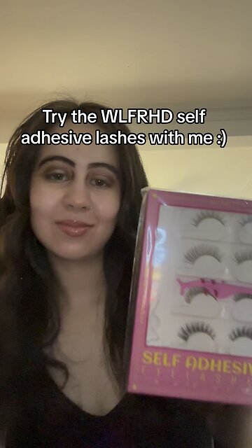Try @WLFRHD self adhesive lashes with me :)