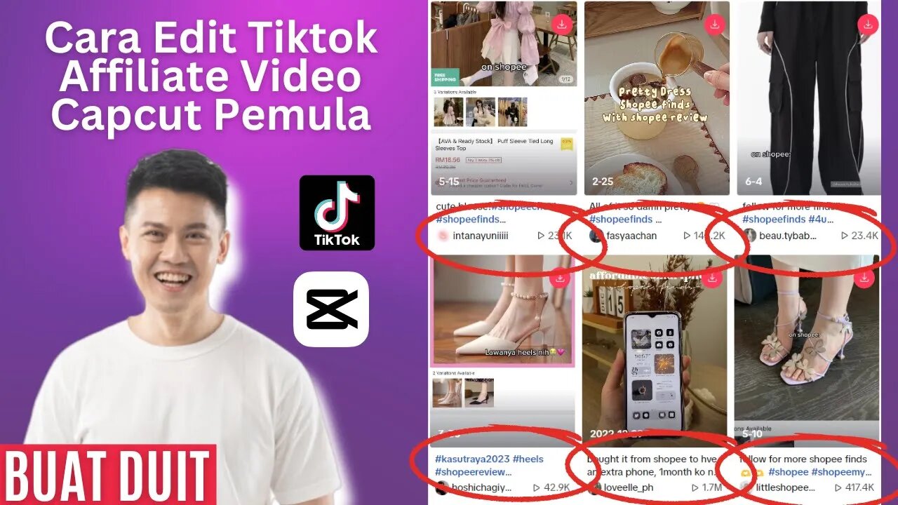 How to Edit Video for Tiktok Affiliate Marketing Using Capcut l Cara Membuat Video Tiktok Affiliate