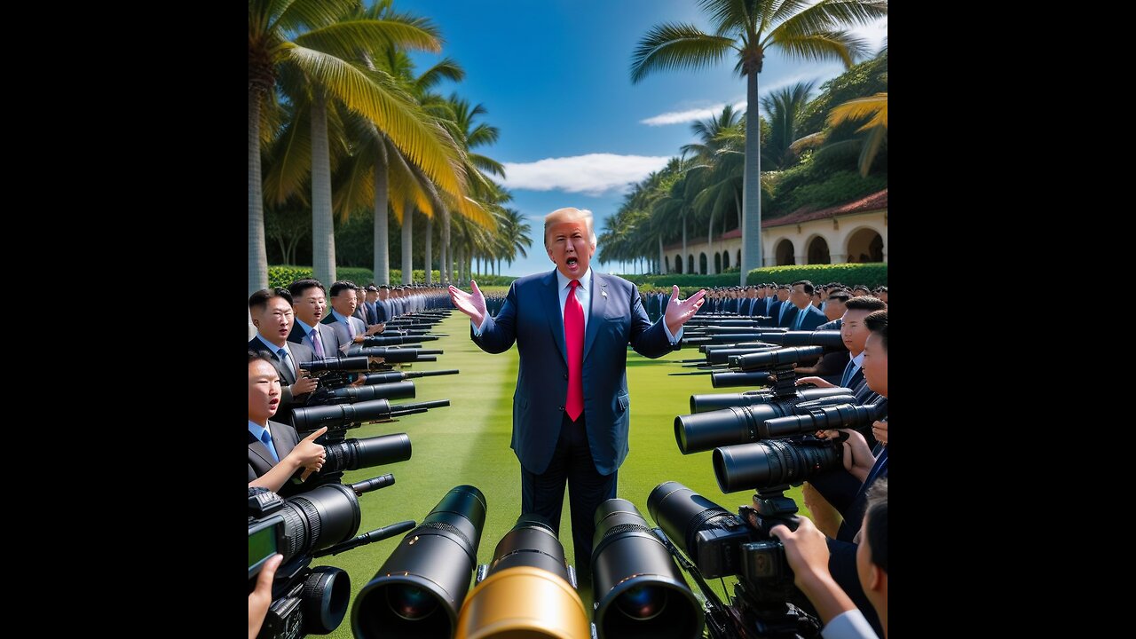 Reporters at Mar-a-Lago are poised to ask Trump some questions. once Trump is done speaking.