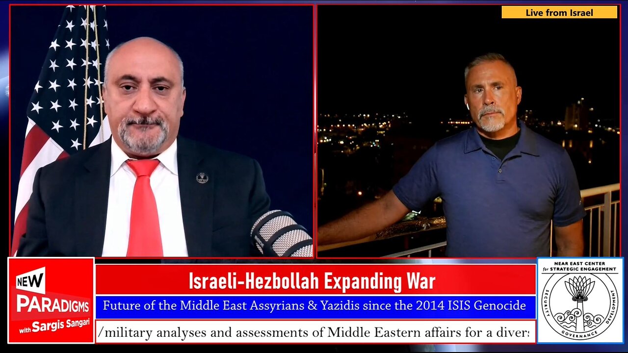 Chuck Holton & Dr. Ron Susek- Israeli-Hezbollah Expanding War. New Paradigms w/Sargis Sangari EP 206