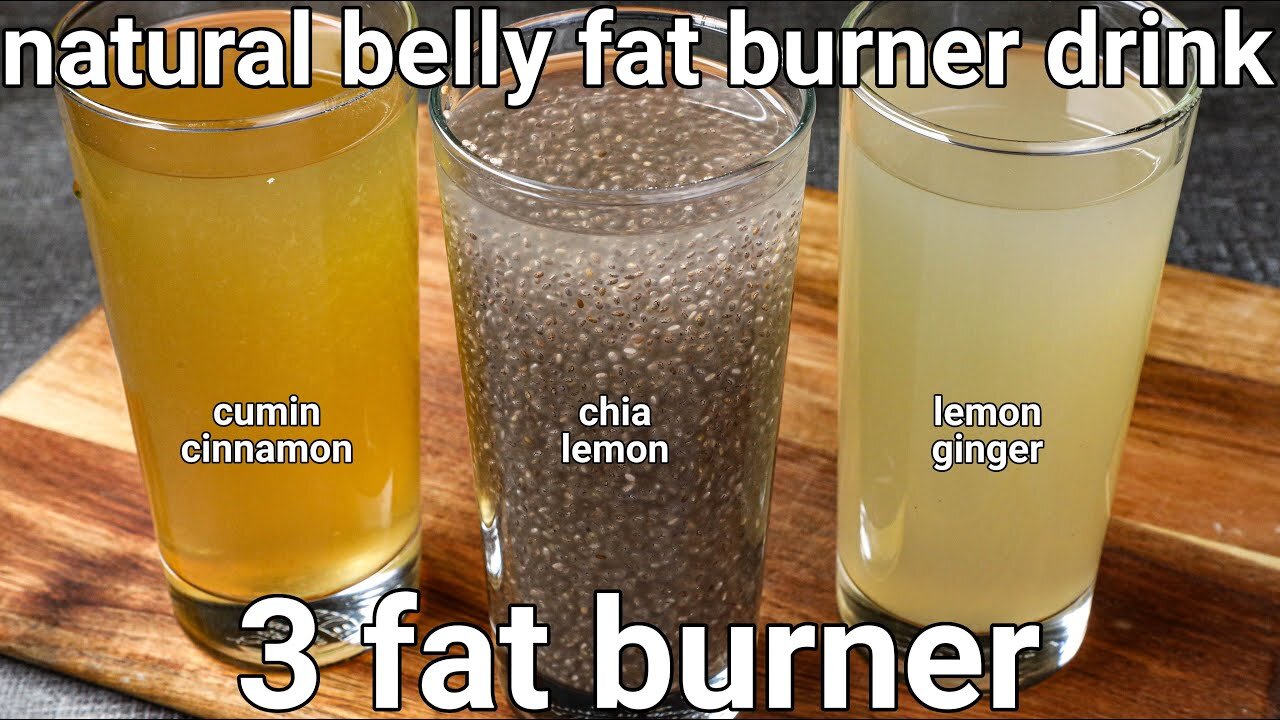 3 Fat burning drink - weight loss recipes , fat burning tea , homemade drinks to lose belly fat