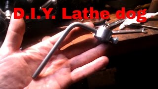 Shop built lathe dog