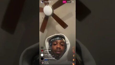 22 Gz Shows Of His Tatted Eye Balls On IG Live *LOOKS SPOOKY*