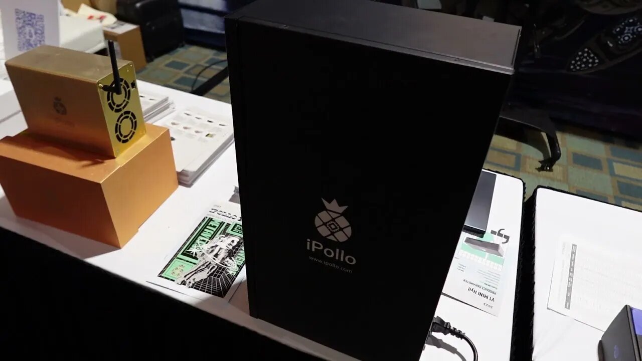 Check Out The Brand New Ipollo V1 Mini Hydro Miner To Mining Disrupt 2023 Miami! 900MH 800W