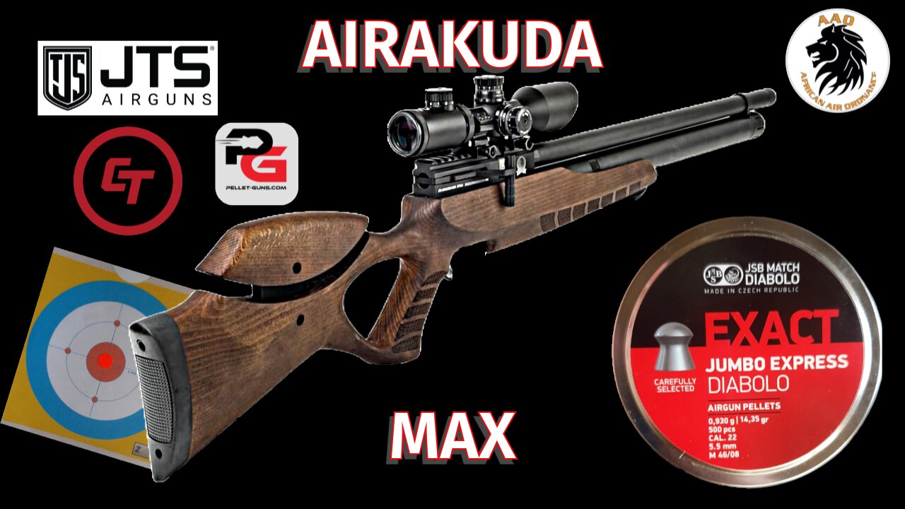 JTS AirAkuda Max 5.5mm Budget Friendly Entry Level PCP Airgun shooting JSB 14 35gn Pellets @55 yards