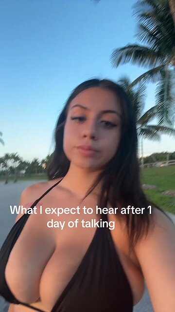 What I expect my man to do after talking for one day