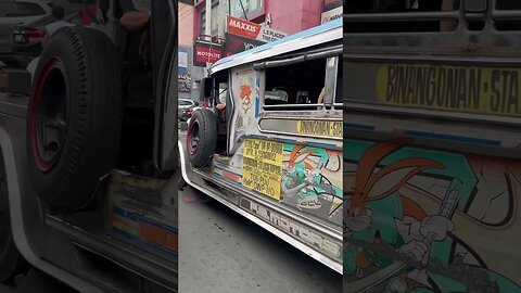 Jeepney in Filipino Traffic #shorts #philippines #travel #shortsvideo