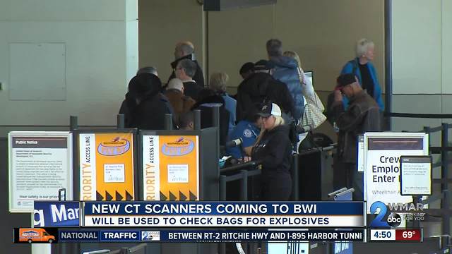 New scanners coming to BWI will look for explosives