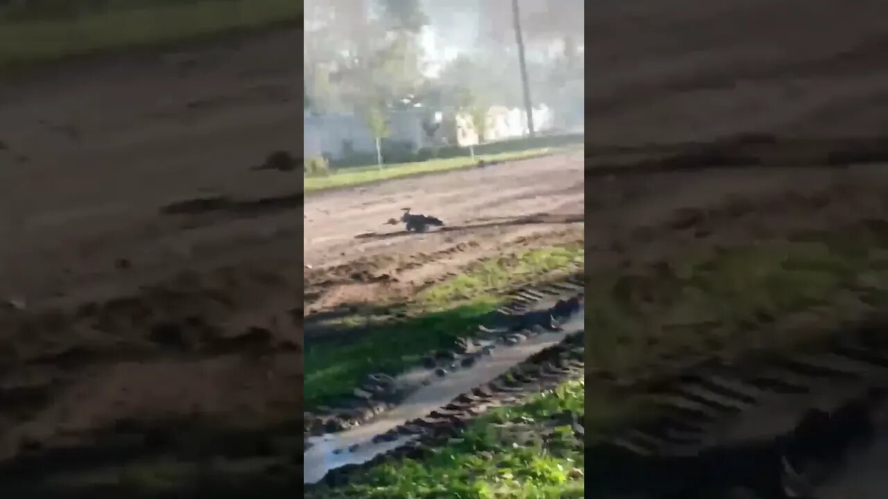 Medics of the 5th Russian Separate Guards Tank provide medical assistance to civilians