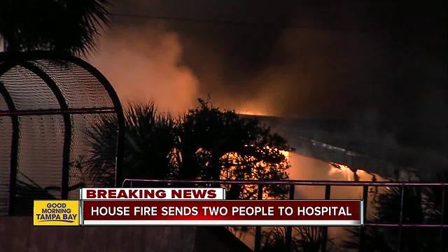 Two injured in Apollo Beach house fire