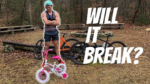 I rode this TINY bike down a mountain