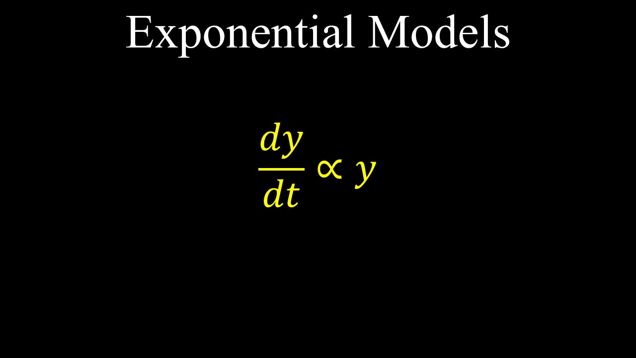 Exponential Models, Growth, Decay, Differential Equations - Calculus