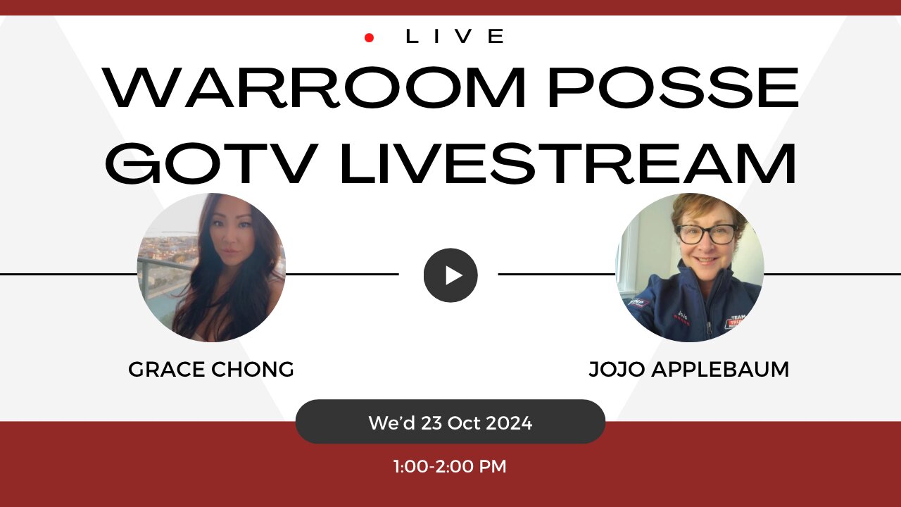 Live WarRoom Posse GOTV with special guest Kari Lake