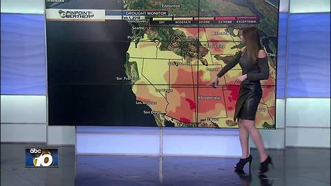 10News Pinpoint Weather Drought Update with Meteorologist Megan Parry