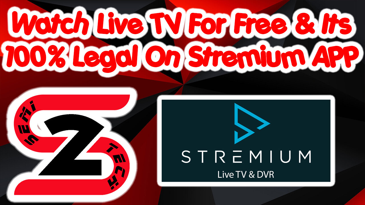 Watch Live Tv For Free & 100% Legal On The Stremium App